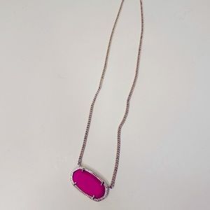Kendra Scott Dylan Pink and gold necklace
